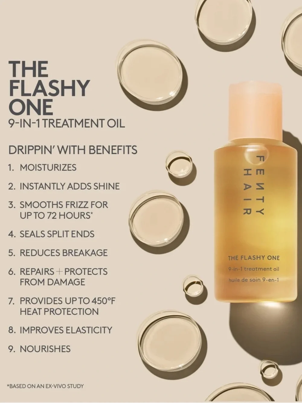 Fenty Hair Bundle Homecurl Curl-Defining Cream and 9-in-1 Hair Oil